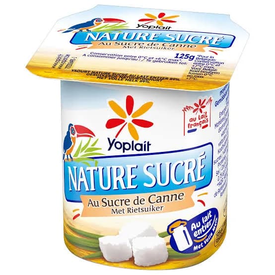 YOPLAIT LAIT CAILLE NATURE SUCRE 200G